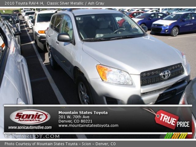 2010 Toyota RAV4 I4 in Classic Silver Metallic