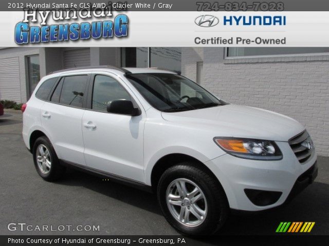 2012 Hyundai Santa Fe GLS AWD in Glacier White