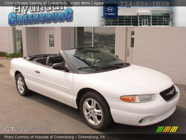 2000 Chrysler Sebring JX Convertible in Bright White