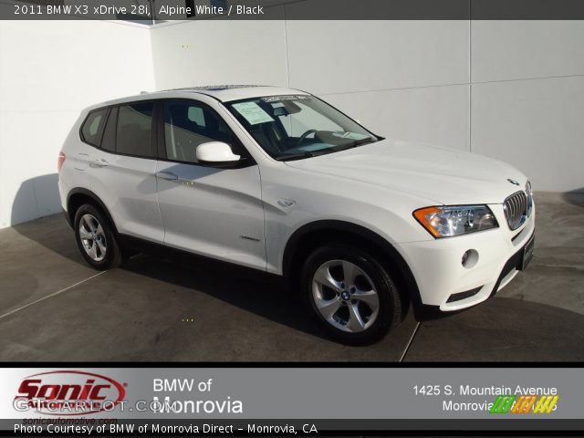 2011 BMW X3 xDrive 28i in Alpine White