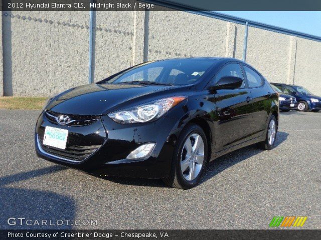 2012 Hyundai Elantra GLS in Midnight Black