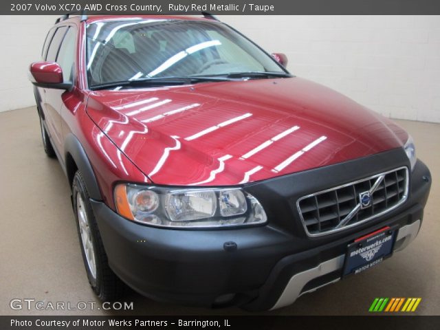 2007 Volvo XC70 AWD Cross Country in Ruby Red Metallic