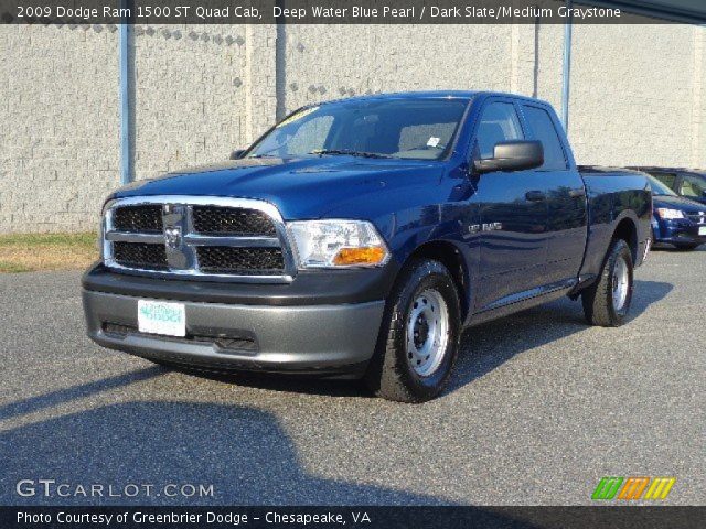 2009 Dodge Ram 1500 ST Quad Cab in Deep Water Blue Pearl