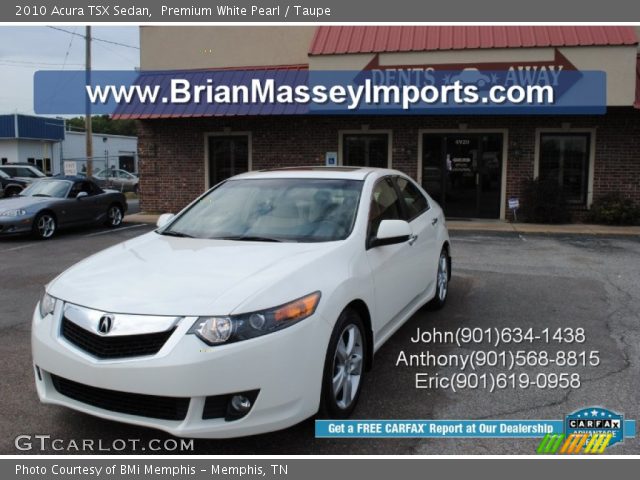 2010 Acura TSX Sedan in Premium White Pearl
