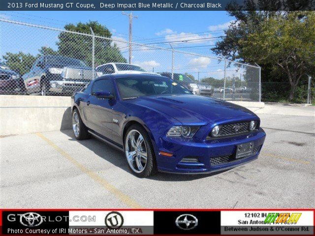 2013 Ford Mustang GT Coupe in Deep Impact Blue Metallic
