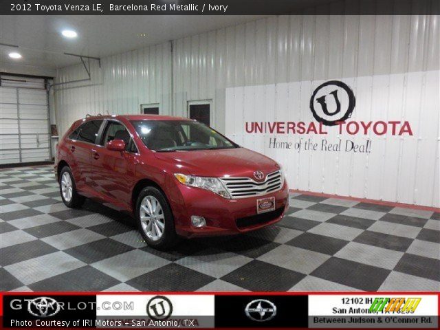 2012 Toyota Venza LE in Barcelona Red Metallic
