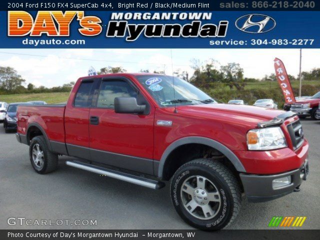 2004 Ford F150 FX4 SuperCab 4x4 in Bright Red
