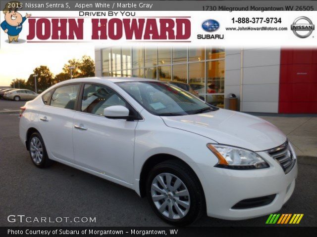 2013 Nissan Sentra S in Aspen White