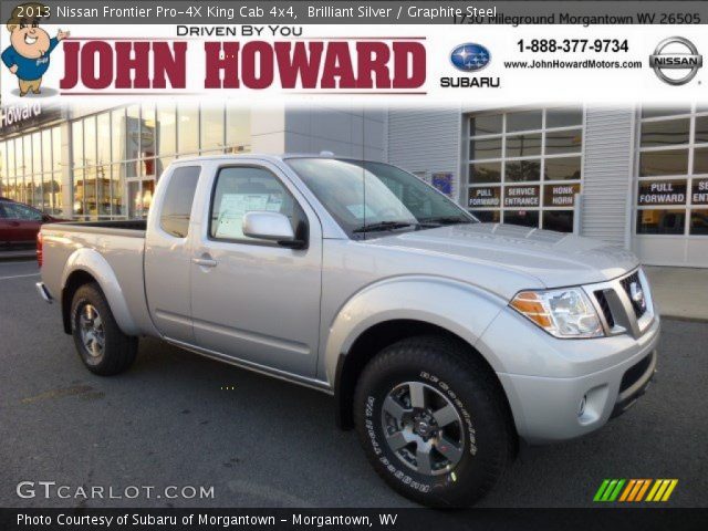 2013 Nissan Frontier Pro-4X King Cab 4x4 in Brilliant Silver