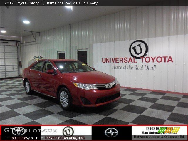 2012 Toyota Camry LE in Barcelona Red Metallic