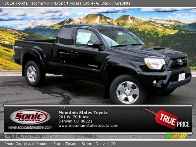 2014 Toyota Tacoma V6 TRD Sport Access Cab 4x4 in Black