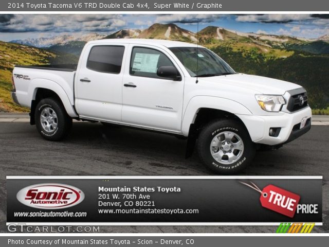 2014 Toyota Tacoma V6 TRD Double Cab 4x4 in Super White