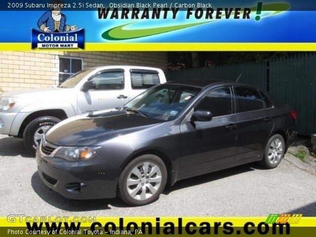 2009 Subaru Impreza 2.5i Sedan in Obsidian Black Pearl