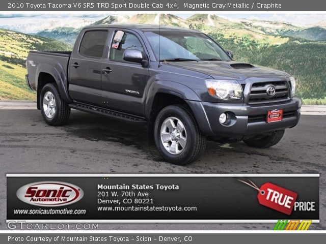2010 Toyota Tacoma V6 SR5 TRD Sport Double Cab 4x4 in Magnetic Gray Metallic