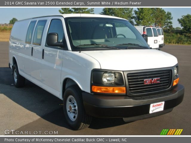 2014 GMC Savana Van 2500 Extended Cargo in Summit White