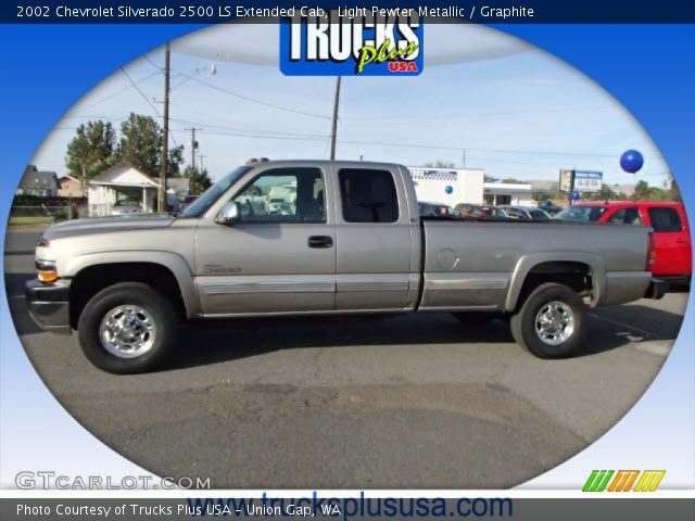 2002 Chevrolet Silverado 2500 LS Extended Cab in Light Pewter Metallic