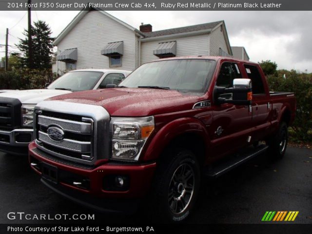 2014 Ford F350 Super Duty Platinum Crew Cab 4x4 in Ruby Red Metallic