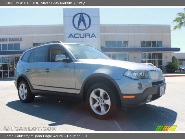 2008 BMW X3 3.0si in Silver Grey Metallic
