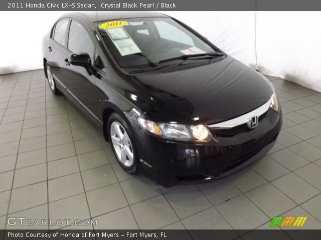 2011 Honda Civic LX-S Sedan in Crystal Black Pearl