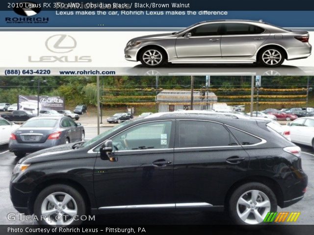 2010 Lexus RX 350 AWD in Obsidian Black