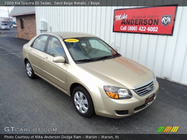 2009 Kia Spectra EX Sedan in Sand Beige Metallic