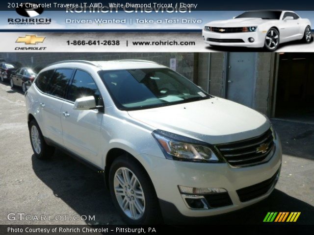 2014 Chevrolet Traverse LT AWD in White Diamond Tricoat