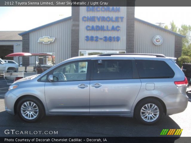 2012 Toyota Sienna Limited in Silver Sky Metallic