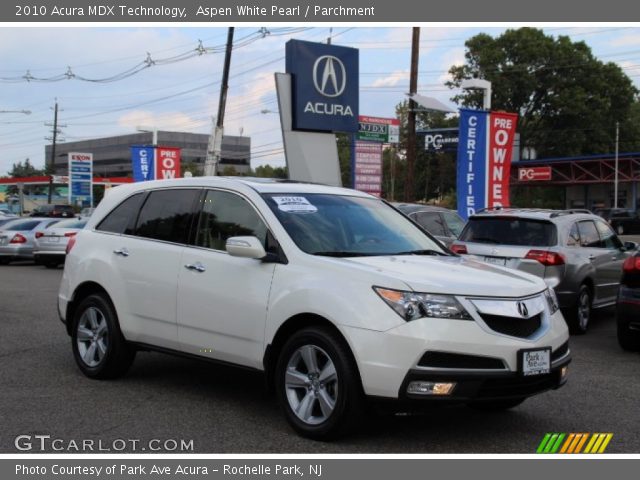 2010 Acura MDX Technology in Aspen White Pearl