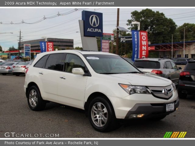 2009 Acura MDX Technology in Aspen White Pearl