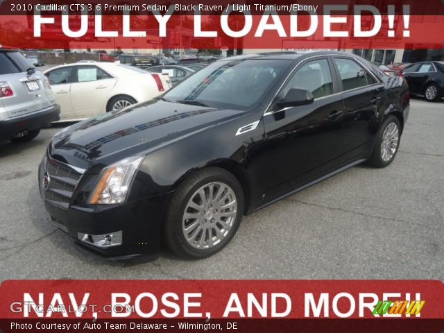 2010 Cadillac CTS 3.6 Premium Sedan in Black Raven
