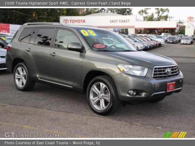 2008 Toyota Highlander Sport 4WD in Cypress Green Pearl