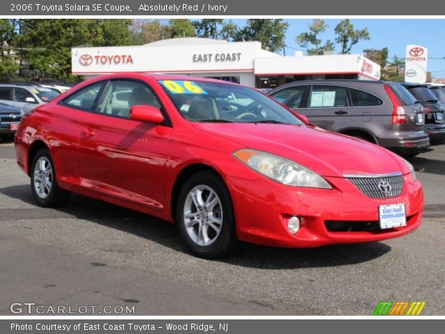 2006 Toyota Solara SE Coupe in Absolutely Red