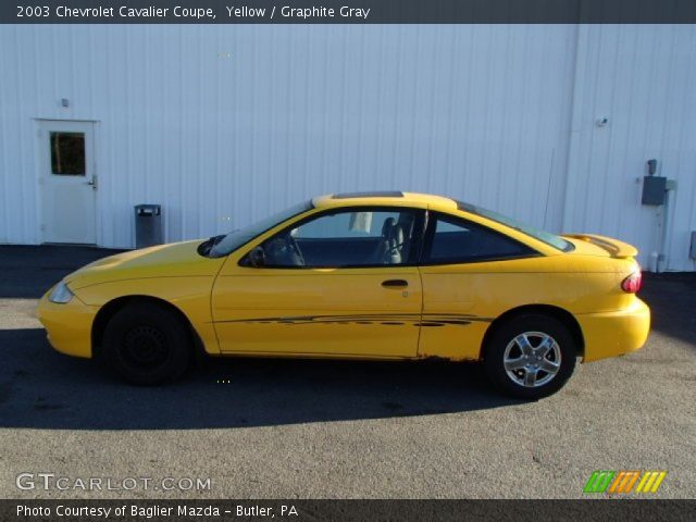 2003 Chevrolet Cavalier Coupe in Yellow