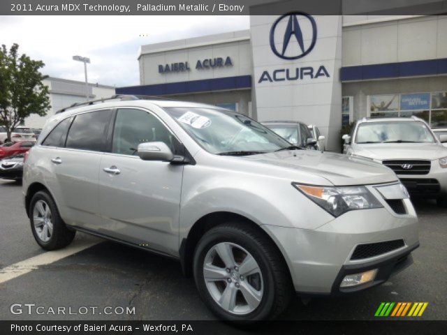 2011 Acura MDX Technology in Palladium Metallic