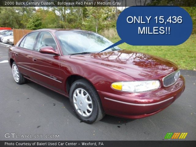 2000 Buick Century Custom in Bordeaux Red Pearl