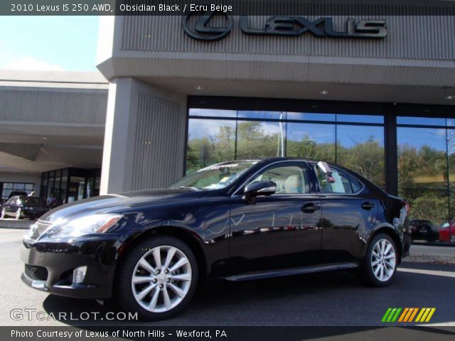 2010 Lexus IS 250 AWD in Obsidian Black