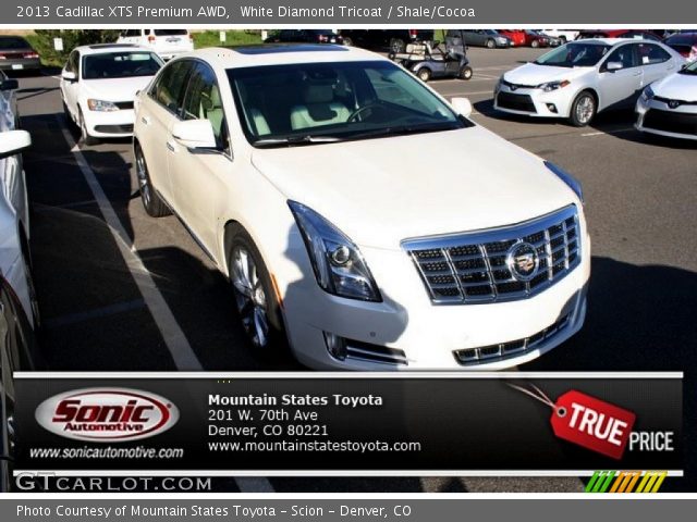 2013 Cadillac XTS Premium AWD in White Diamond Tricoat
