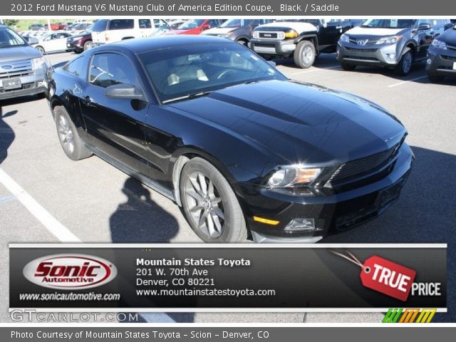 2012 Ford Mustang V6 Mustang Club of America Edition Coupe in Black
