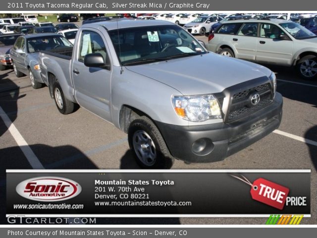 2011 Toyota Tacoma Regular Cab in Silver Streak Mica