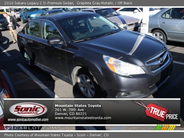 2010 Subaru Legacy 2.5i Premium Sedan in Graphite Gray Metallic