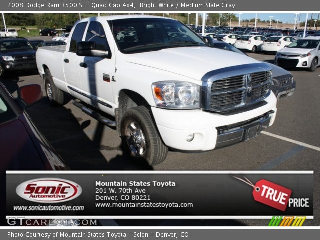 2008 Dodge Ram 3500 SLT Quad Cab 4x4 in Bright White