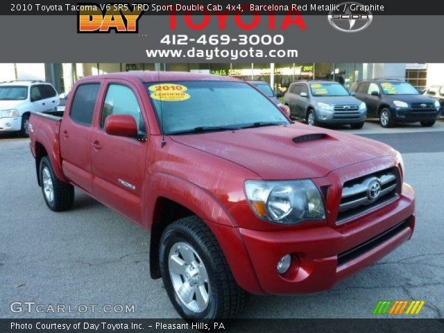 2010 Toyota Tacoma V6 SR5 TRD Sport Double Cab 4x4 in Barcelona Red Metallic