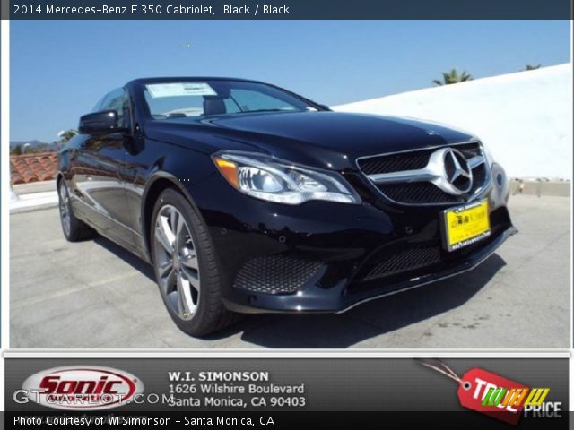 2014 Mercedes-Benz E 350 Cabriolet in Black