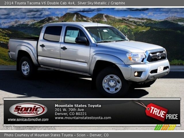 2014 Toyota Tacoma V6 Double Cab 4x4 in Silver Sky Metallic
