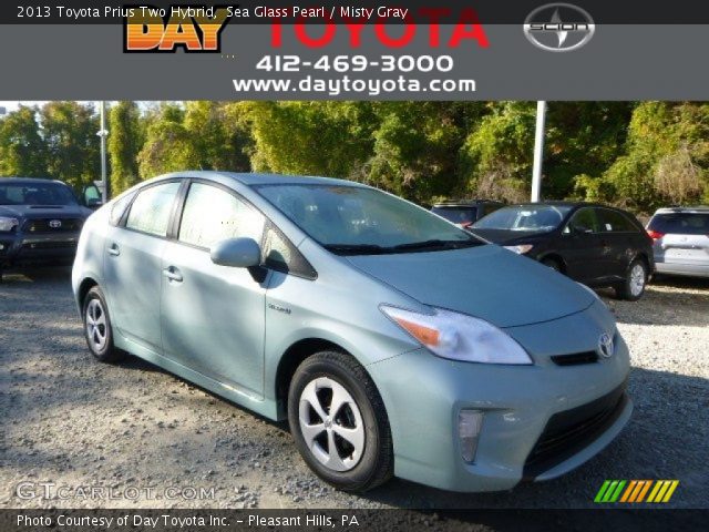 2013 Toyota Prius Two Hybrid in Sea Glass Pearl