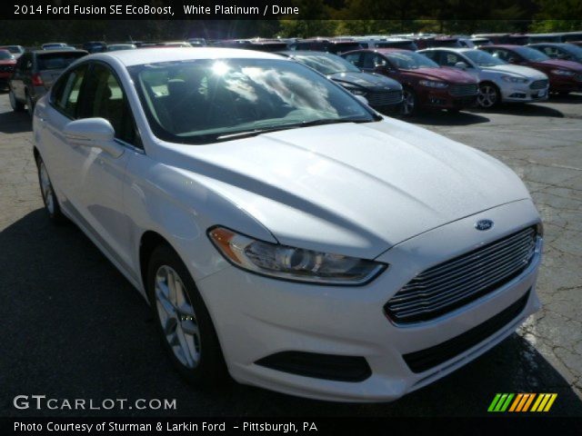 2014 Ford Fusion SE EcoBoost in White Platinum