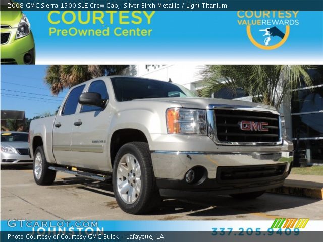 2008 GMC Sierra 1500 SLE Crew Cab in Silver Birch Metallic