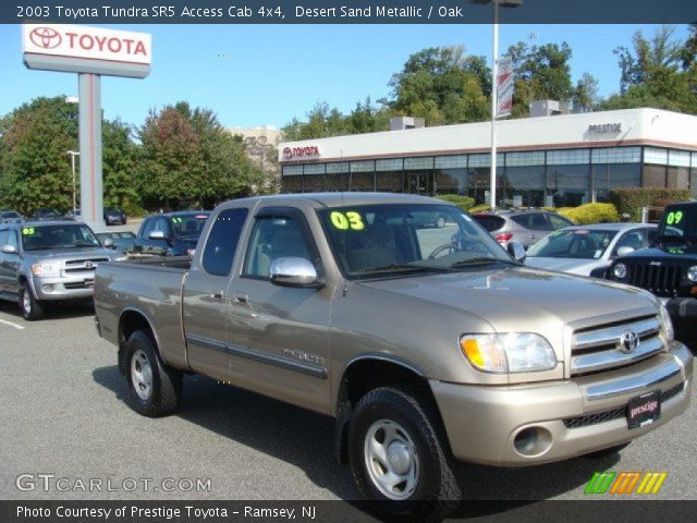 2003 Toyota Tundra SR5 Access Cab 4x4 in Desert Sand Metallic