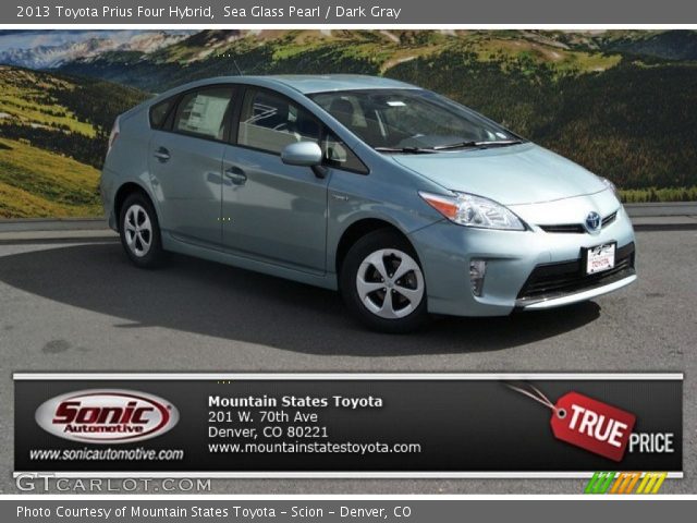 2013 Toyota Prius Four Hybrid in Sea Glass Pearl