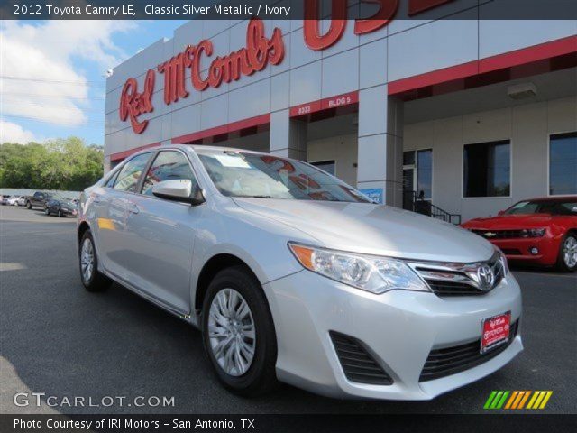 2012 Toyota Camry LE in Classic Silver Metallic